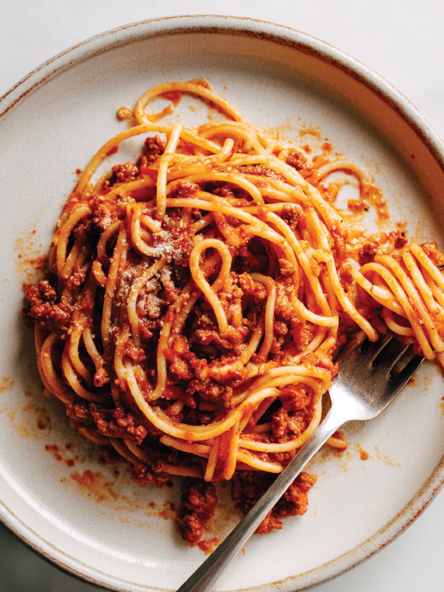 Spaguetti a la bolonaise recipe preview