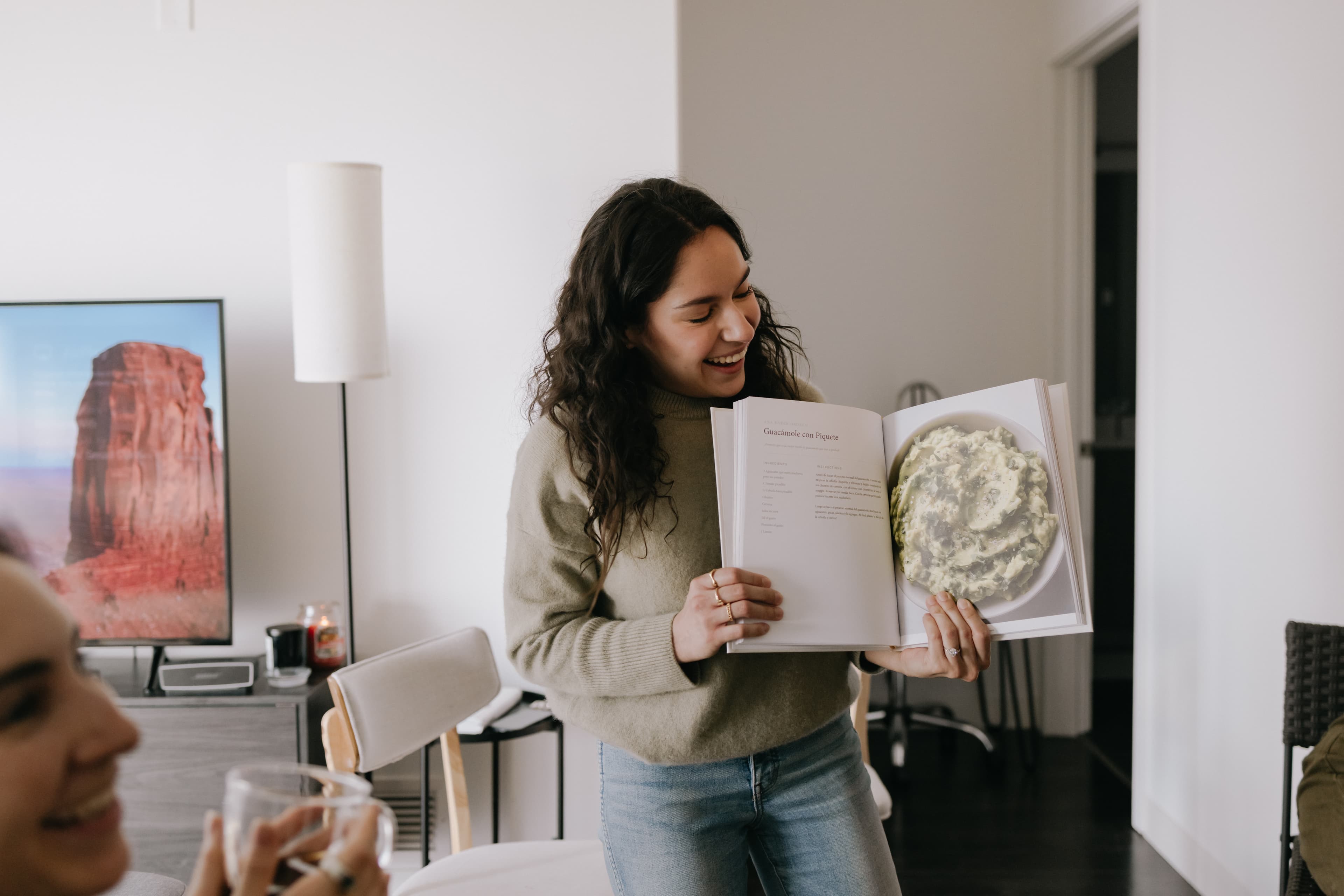 Showing a recipe from the book