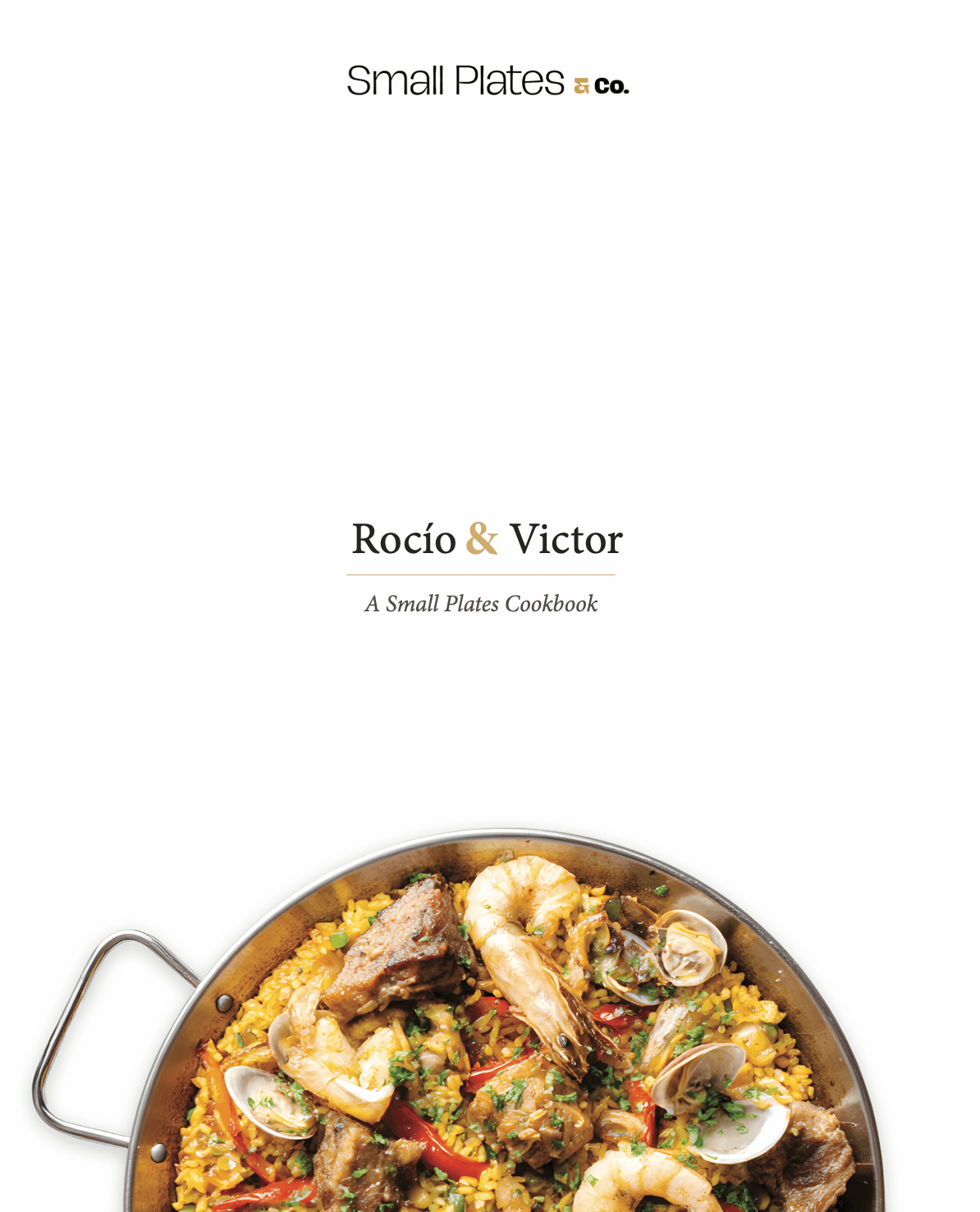 Small Plates wedding cookbook — hardcover front